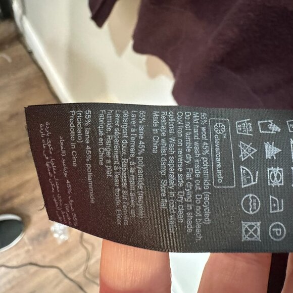 Allsaints Raven Quarter 1\4 Half Zip Sweatshirt Size XXL Maroon Oxblood Red - Picture 7 of 11